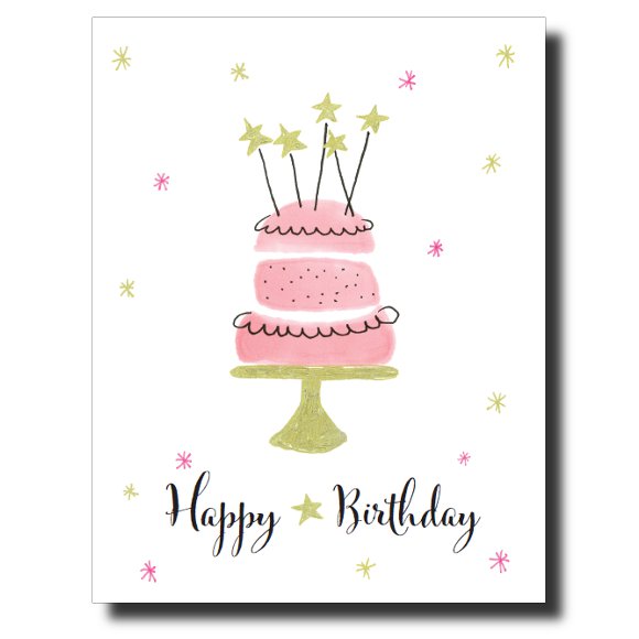 Sparkly Birthday card by Janet Karp