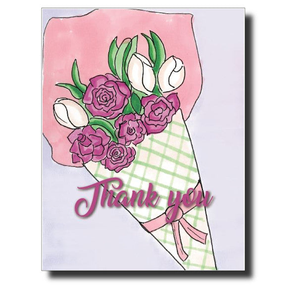Thank You Bouquet card by Janet Karp