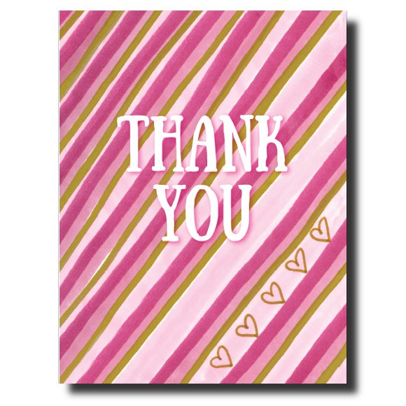 Thank You Hearts card by Janet Karp