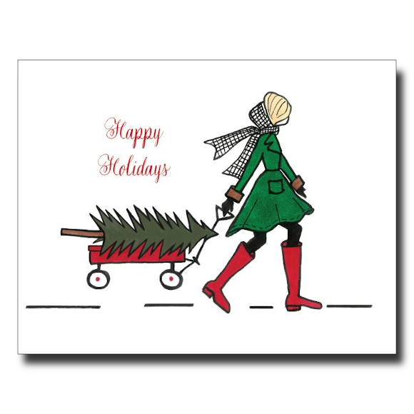The Perfect Christmas Tree card by Janet Karp