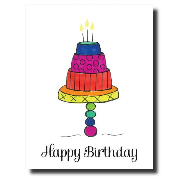 Tiered Birthday card by Janet Karp