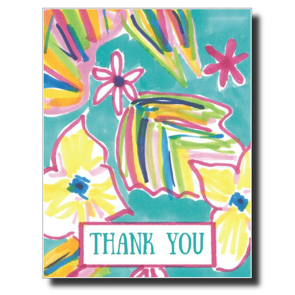 Tropical Thank You card by Janet Karp