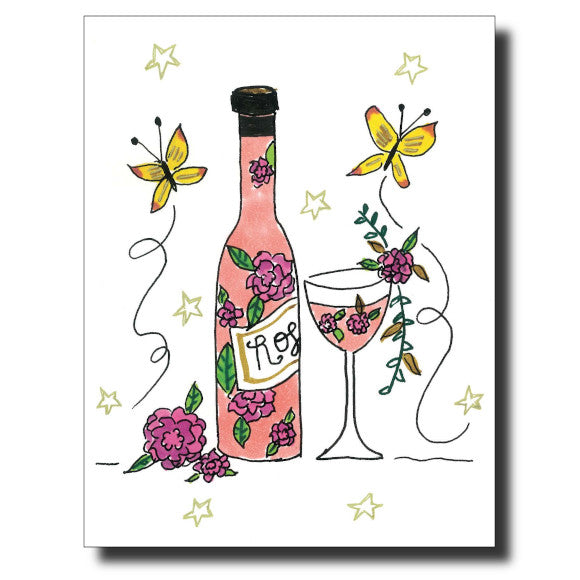 Vino in Spring card by Janet Karp