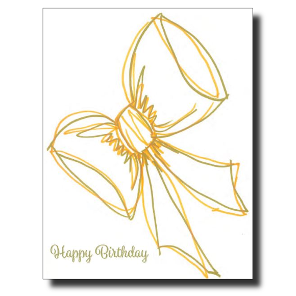 Birthday Bow card by Janet Karp