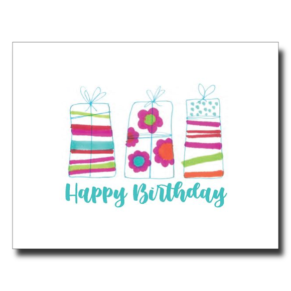 Birthday Packages card by Janet Karp