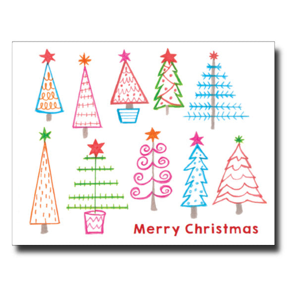 Colourful Christmas card by Janet Karp