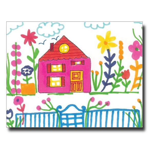 Colourful Neighbourhood card by Janet Karp