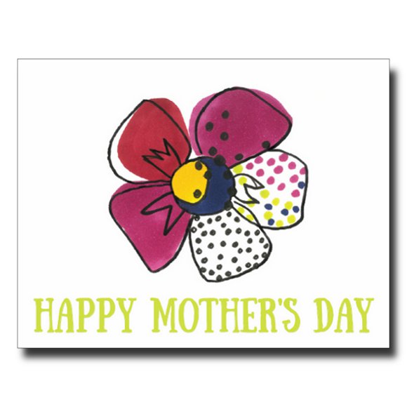 Flowery Mother's Day card by Janet Karp
