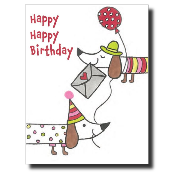 Happy Birthday in the Mail card by Janet Karp
