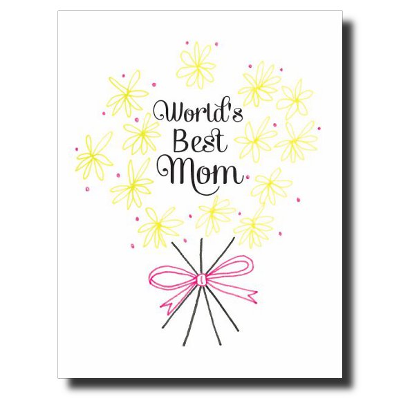 World's Best Mom card by Janet Karp